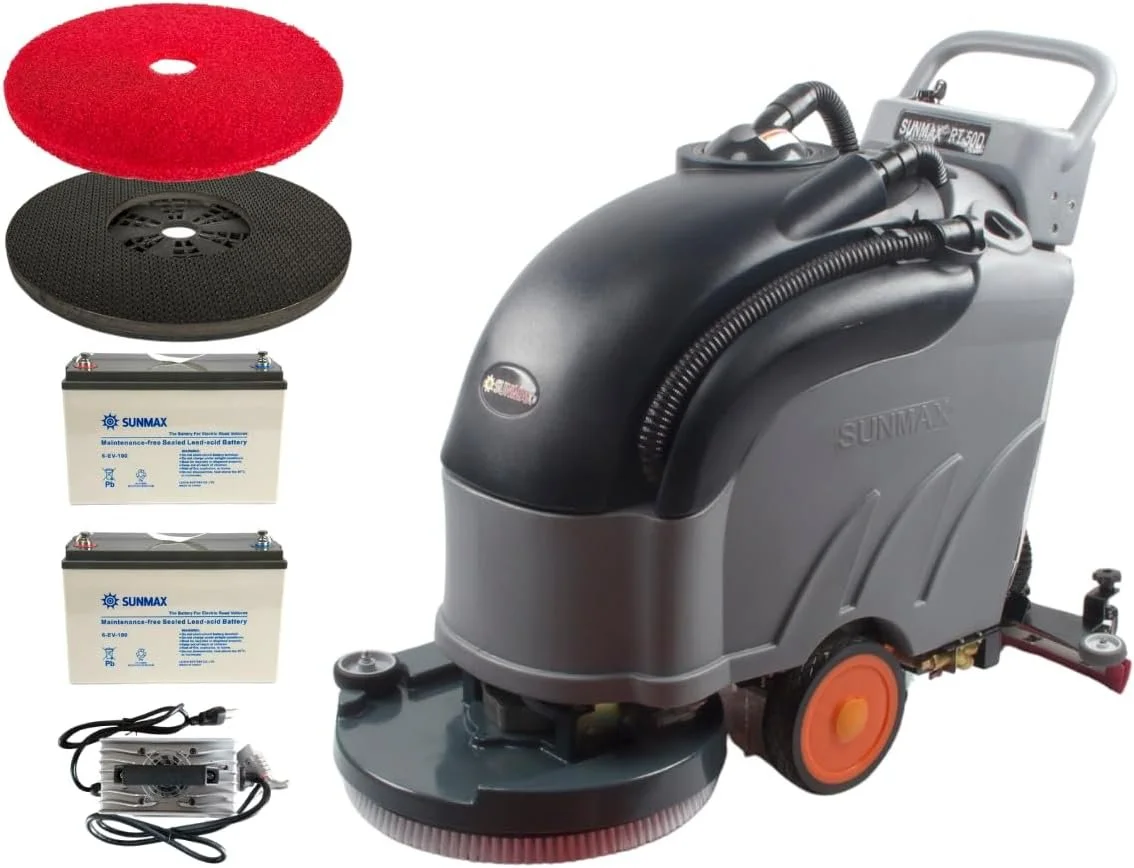 SUNMAX RT50D self-propelled commercial floor scrubber 22 inch